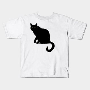 Black Cat void Kids T-Shirt